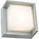 Geo LED 3.9 inch Silica Outdoor Wall Light