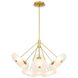 Helios 9 Light 41 inch Antique Brass Chandelier Ceiling Light