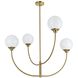 Nyomi 4 Light 36 inch Satin Gold Chandelier Ceiling Light