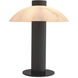 Ch&acirc;tel 19.29 inch 8 watt Bronze Highlight with Alabaster Table Lamp Portable Light