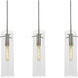 Vista Linear Pendant Ceiling Light in Satin Nickel