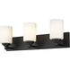 Soledad 3 Light 23 inch Matte Black Vanity Wall Light