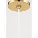 Tessa 1 Light 10 inch Aged Brass, Natural Pendant Ceiling Light