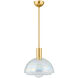 Modena 1 Light 13 inch Aged Brass Pendant Ceiling Light