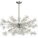 Snowburst 20 Light 48 inch Polished Chrome Chandelier Ceiling Light