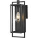 Stockwell 1 Light 16.5 inch Matte Black Exterior Wall Mount