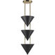 Versus 3 Light 10 inch Urban Bronze Pendant Ceiling Light
