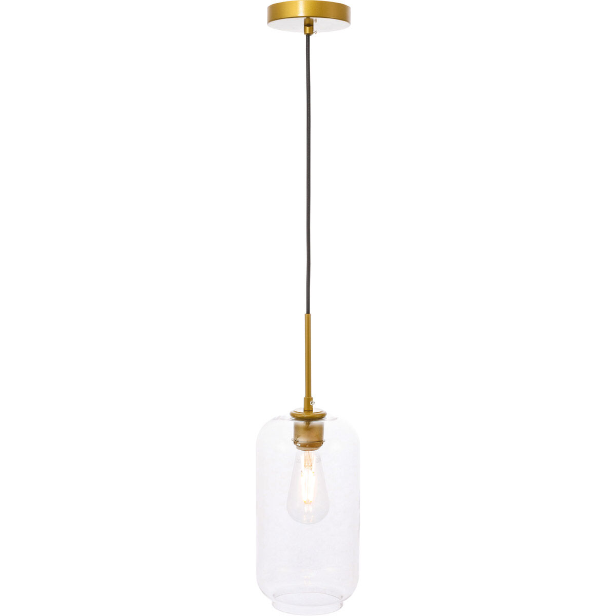 Collier 1 Light 6.1 inch Brass Pendant Ceiling Light