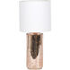 Bejamin 18.5 inch 60 watt Distressed Rose Gold Table Lamp Portable Light