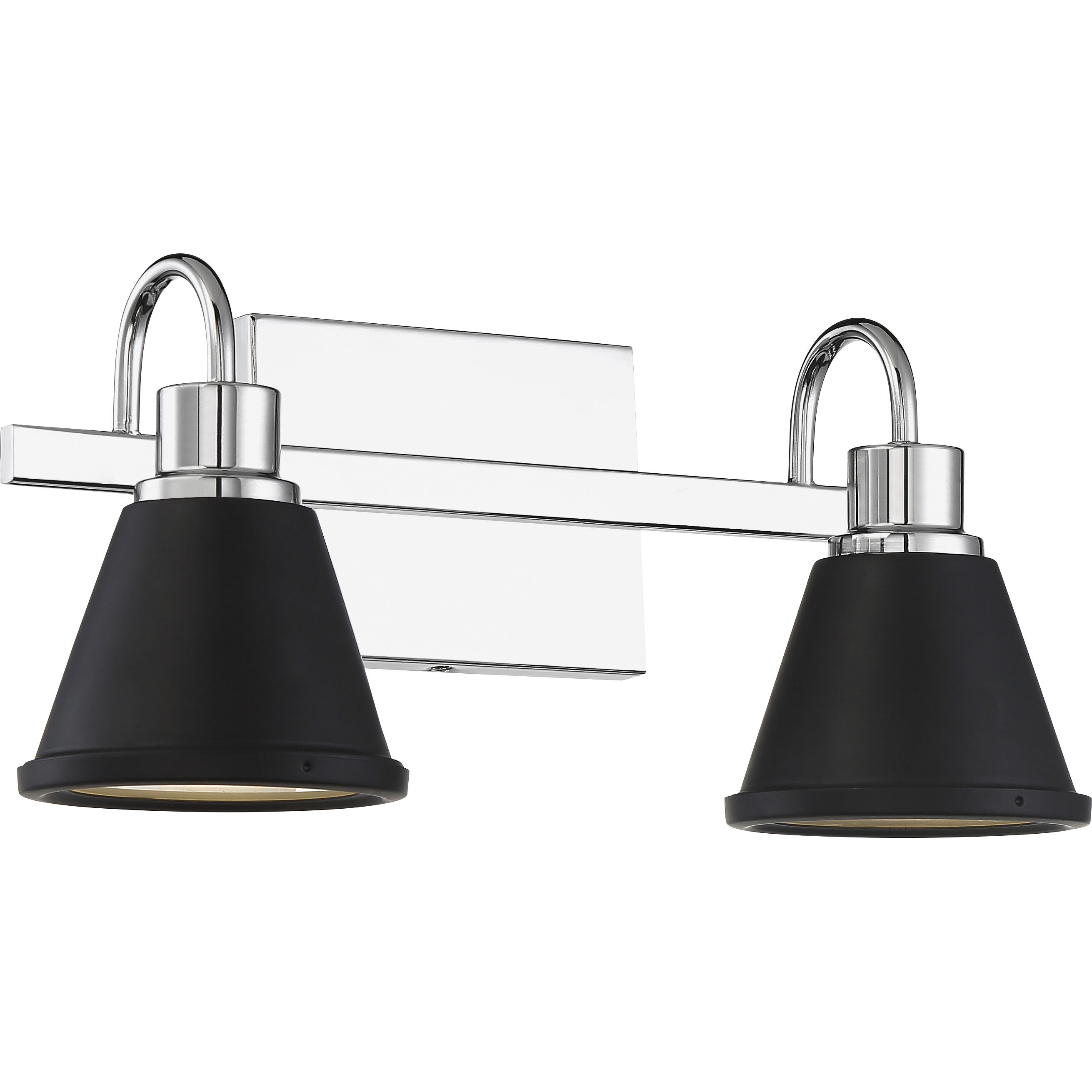 Bette LED 16 inch Polished Nickel and Matte Black Vanity Light Wall Light