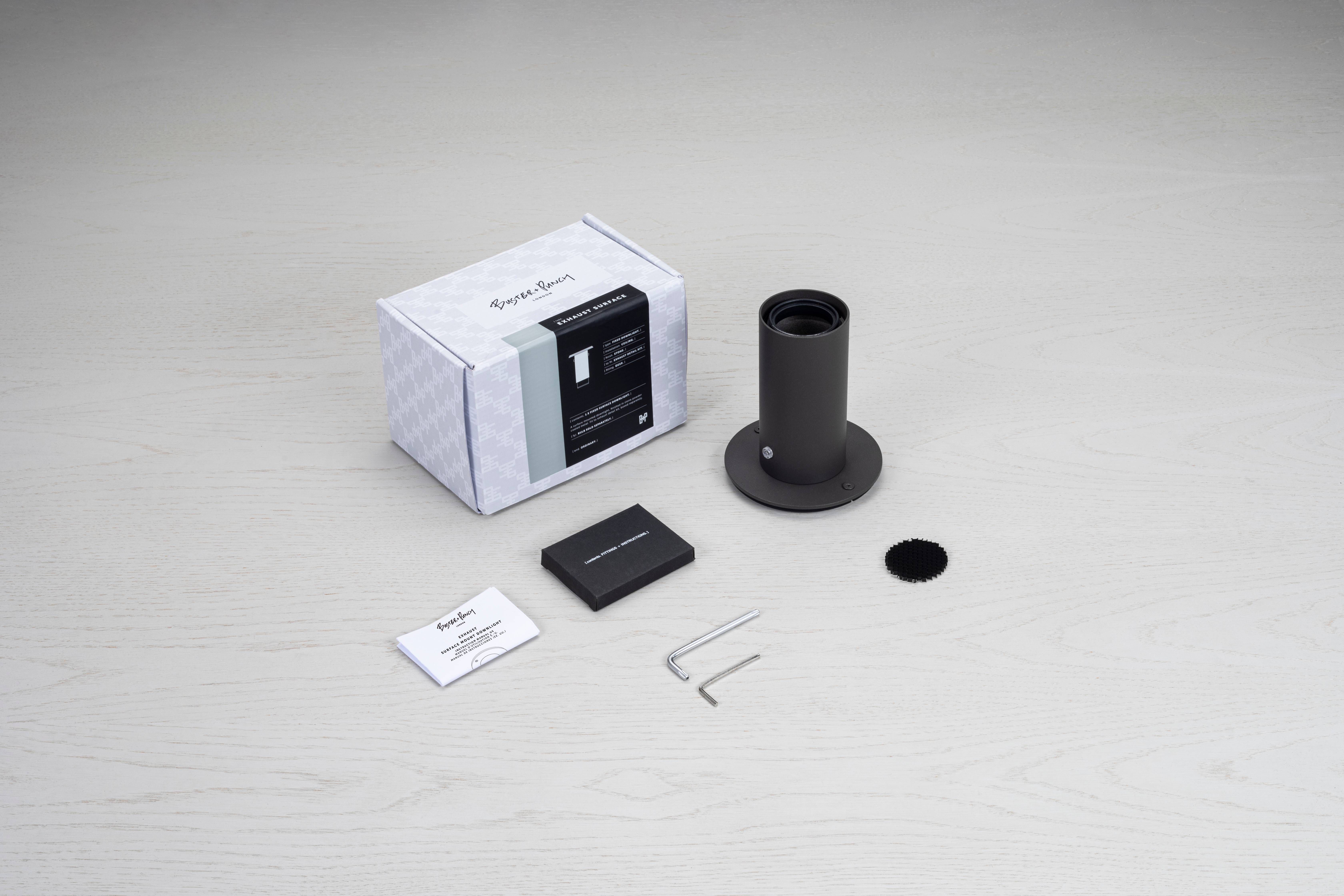 Exhaust Surface LED 2.36 inch Graphite / Steel Flush Mount Ceiling Light