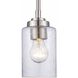 Mod Pod 1 Light 3.9 inch Brushed Nickel Pendant Ceiling Light