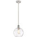 Ballston Athens Water Glass 1 Light 8 inch White and Polished Chrome Mini Pendant Ceiling Light