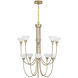 Florena 10 Light 30 inch Noble Brass Chandelier Ceiling Light