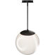 Honeymooner LED 13.75 inch Black Pendant Ceiling Light, dweLED
