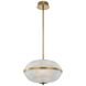 Portland LED 16 inch Winter Brass Pendant Chandelier Ceiling Light