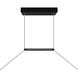 Himalayas LED 48 inch Black Island/Pool Table Light Ceiling Light