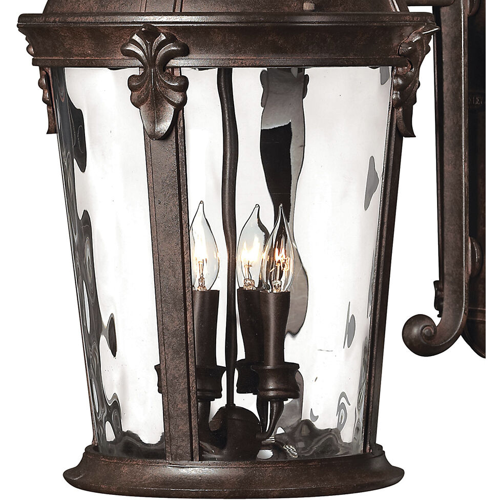 Estate Series Windsor Outdoor Wall Mount Lantern in River Rock, Medium