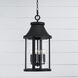 Bridger 4 Light 11.5 inch Black Outdoor Hanging Lantern