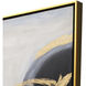 Nouveau Blue and Metallic and White Canvas, The Studio