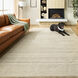 Kirti 130 X 94 inch Light Grey Rug in 8 x 11