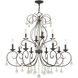 Donatella 12 Light 34.63 inch English Bronze Chandelier Ceiling Light