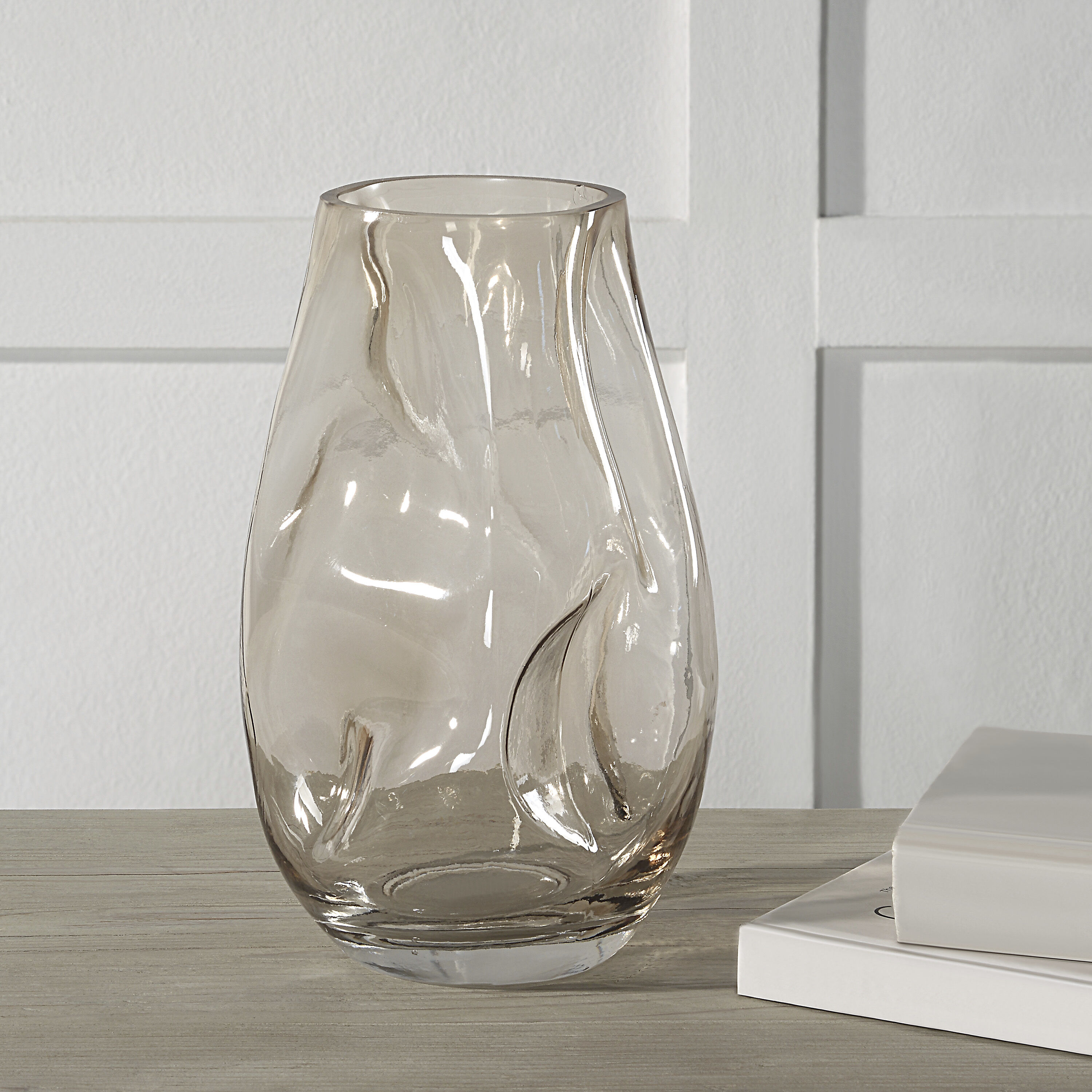 Tawny 10.4 X 6.4 inch Glass Vase