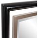 Fitzgerald 48 X 48 inch Black and Brass Mirror, Large