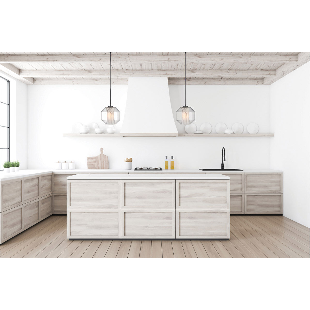 I-Biza LED 9.5 inch Black Pendant Ceiling Light