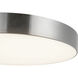 Musa 11.13 inch Brushed Nickel Flush Mount Ceiling Light
