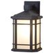 Cardiff 1 Light 12.5 inch Black Outdoor Sconce