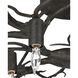 Rainforest 10 Light 43 inch Rustic Bronze Semi-Flush Mount Ceiling Light