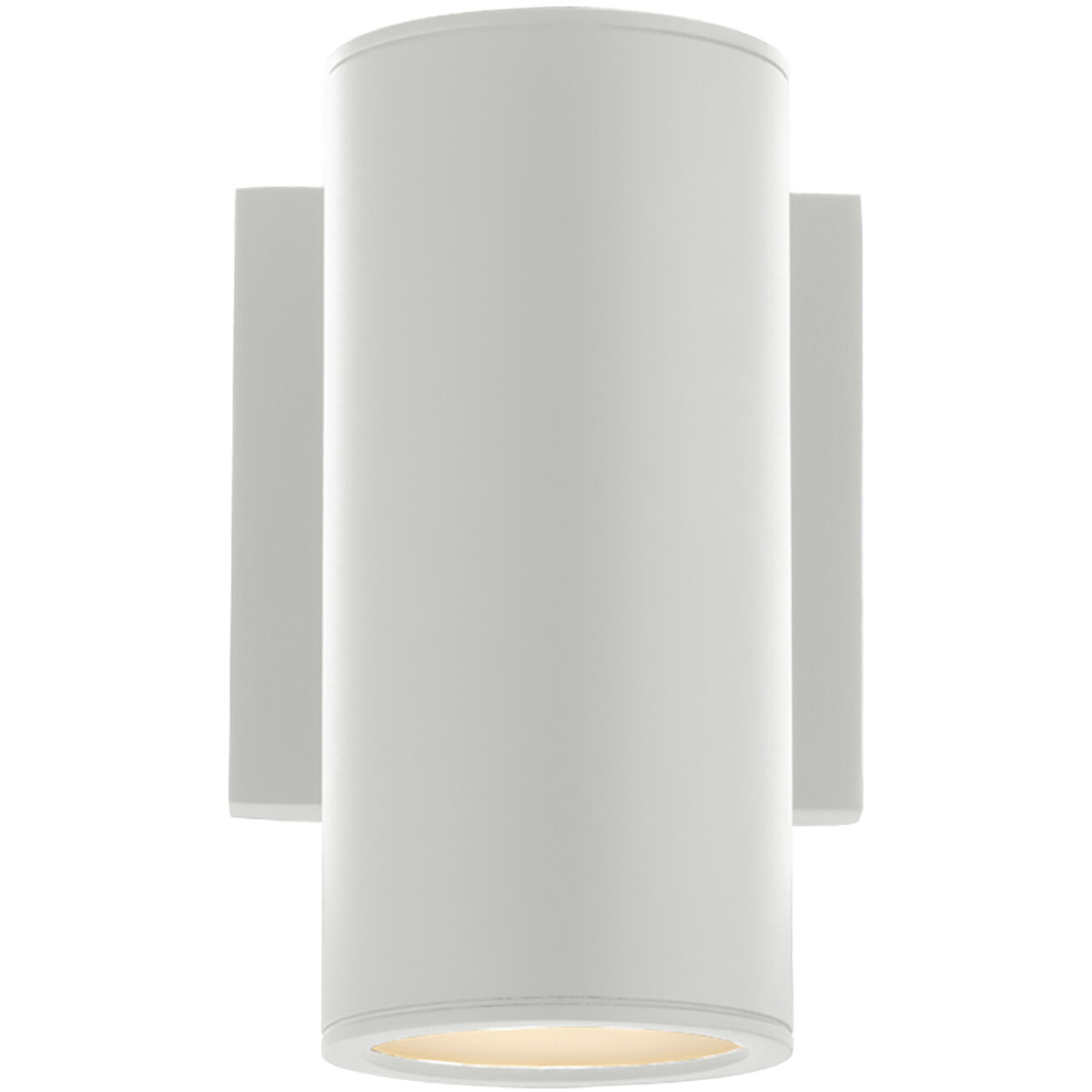 Cylinder LED 6.75 inch White Outdoor Wall Light