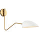 ED Ellen DeGeneres Jane 24.13 inch 60 watt Matte White Swing Arm Sconce Wall Light