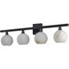 Bombelles 4 Light 38 inch Bronze Bath Bar Wall Light