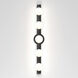 Cabaret 5 Light 27.56 inch Matte Black Bathroom Wall Light
