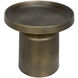 Lee 19 X 19 inch Aged Brass Side Table