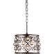 Madison 3 Light 12 inch Polished Nickel Pendant Ceiling Light in Clear, Smooth Royal Cut, Urban Classic