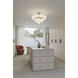 Lunara 19 Light 28 inch Legacy Brass Convertible Chandelier/Semi-Flush Mount Ceiling Light