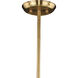 Kedzie LED 32 inch Natural Brass Chandelier Ceiling Light