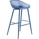 Piazza 37 inch Blue Outdoor Barstool