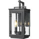 Hartwell 2 Light 13.75 inch Sand Black Outdoor Wall Light