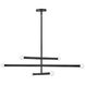 Millie LED 35.75 inch Black Chandelier Ceiling Light, Semi-Flush Mount
