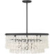 Shimmering Elegance 5 Light 28 inch Sand Coal Chandelier Ceiling Light
