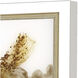 Cloudbreak White and Brown and Metallic Framed Art, The Studio