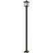 Aspen 1 Light 109.27 inch Oil Rubbed Bronze Outdoor Post Mounted Fixture