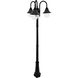 Orion 3 Light 94.63 inch Black Post Light, Solar