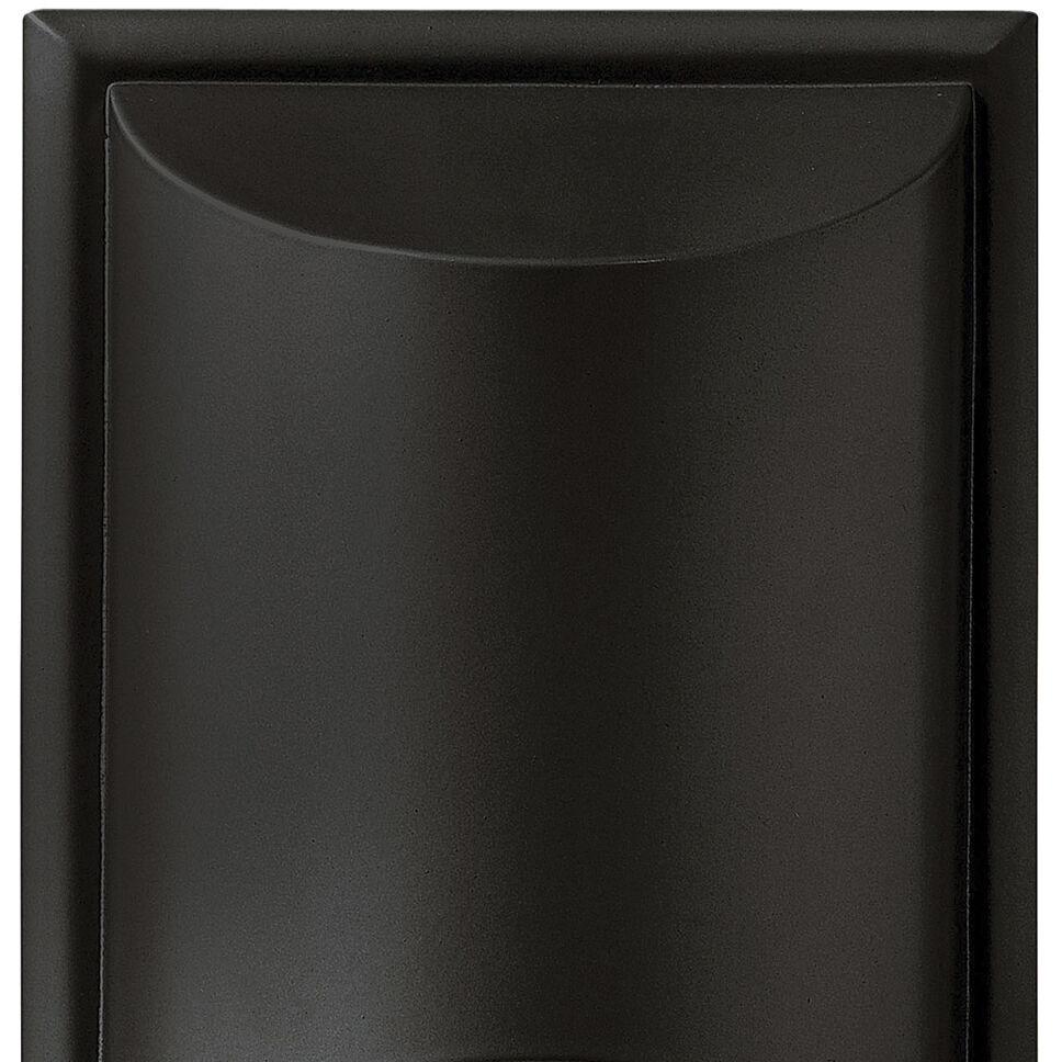 Cascade Outdoor Wall Mount Lantern in Satin Black, Medium