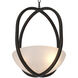 Scapa 3 Light 19.29 inch Bronze Highlight with Alabaster Chandelier Ceiling Light