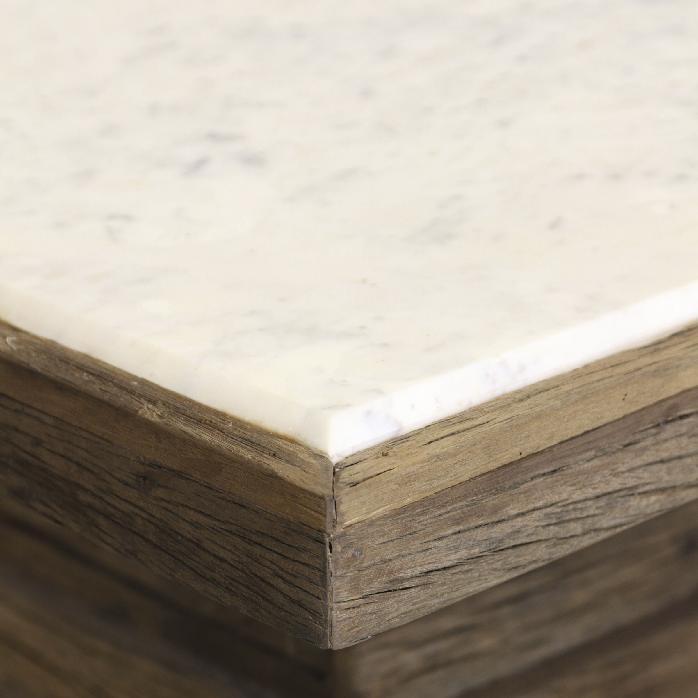 Mesa 50 X 26 inch Natural and White Coffee Table